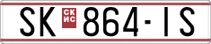 License plate of North Macedonia, Regular plates (1993)