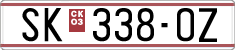 License plate of North Macedonia, Regular plates (1993)