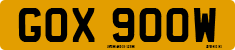 License plate of the United Kingdom, 1963 year system