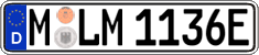 German license plate, Electric vehicles