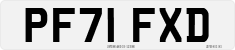License plate of the United Kingdom, 2001 year system