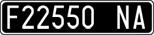 License plate of Italy, Cars (1927 year series)