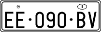 License plate of Italy, Temporary