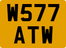 License plate of the United Kingdom, 1983 year system