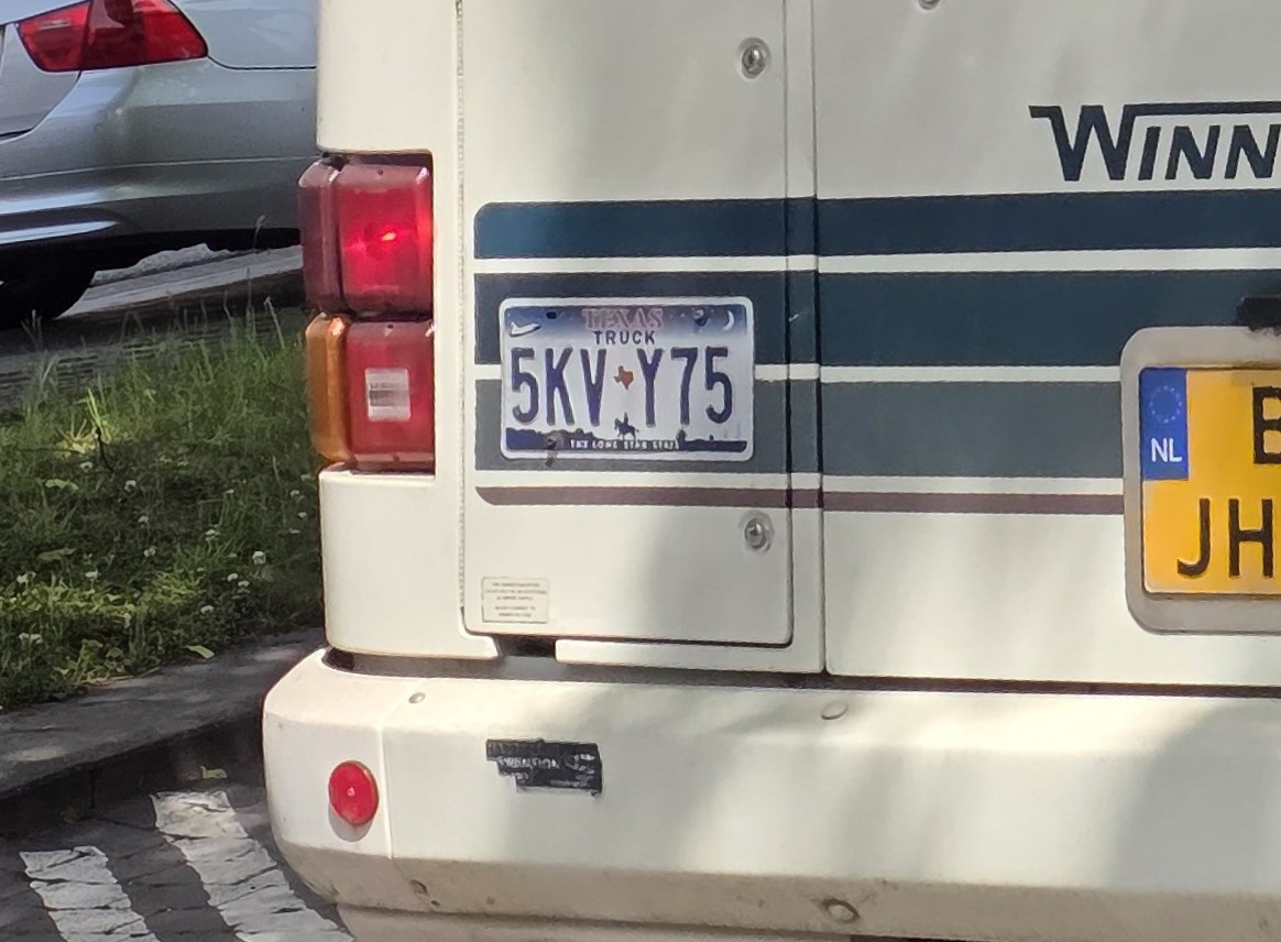 5KV-Y75, License plate without vehicle 