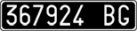 License plate of Italy, Cars (1927 year series)