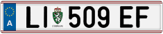 License plate of Austria, Regular plates