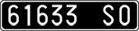 License plate of Italy, Cars (1927 year series)