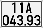 License plate of Vietnam, Cars