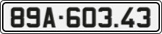 License plate of Vietnam, Cars