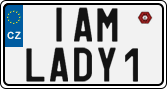 License plate of the Czech Republic, Vanity Plates