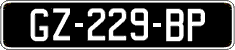 French license plate, SIV (oldtimers)
