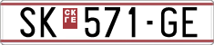 License plate of North Macedonia, Regular plates (1993)