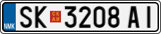 License plate of North Macedonia, Regular plates (2012)
