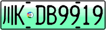 License plate of China, Electric vehicles