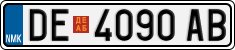 License plate of North Macedonia, Regular plates (2012)