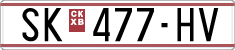 License plate of North Macedonia, Regular plates (1993)