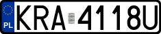 License plates of Poland, Regular car plates