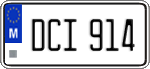 License plate of Malta, Regular plates (ABC 123)