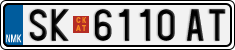 License plate of North Macedonia, Regular plates (2012)