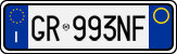 License plate of Italy, Cars (1994 year series)