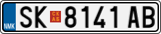 License plate of North Macedonia, Regular plates (2012)
