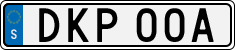 License plate of Sweden, Regular plates