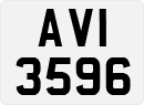 License plate of the United Kingdom, Northern Ireland (1966)