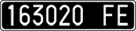 License plate of Italy, Cars (1927 year series)