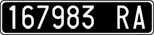 License plate of Italy, Cars (1927 year series)