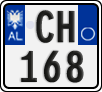 License plate of Albania, Motorcycles (2011)