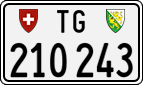 License plate of Switzerland, Cars