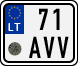 License plate of Lithuania, Scooters