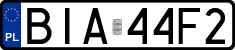 License plates of Poland, Regular car plates