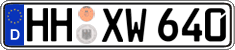 German license plate, Regular plates