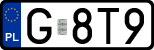 License plates of Poland, Regular car plates
