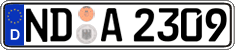 German license plate, Regular plates