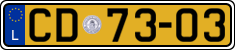 License plate of Luxembourg, Diplomatic