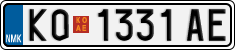 License plate of North Macedonia, Regular plates (2012)