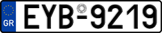 License plate of Greece, Cars