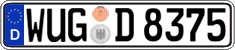 German license plate, Regular plates