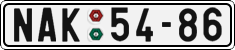 License plate of the Czech Republic, Cars (1960)