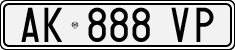 License plate of Italy, Cars (1994 year series)
