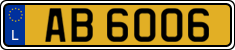 License plate of Luxembourg, 2003 year system