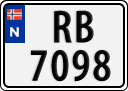 License plate of Norway, Trailers, motorcycles, special vehicles