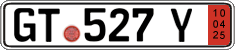 German license plate, Export transit plates