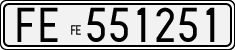 License plate of Italy, Cars (1927 year series)