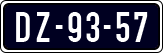 License plate of the Netherlands, Imported oldtimers (cars)