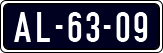 License plate of the Netherlands, Imported oldtimers (cars)