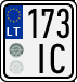 License plate of Lithuania, Motorcycles